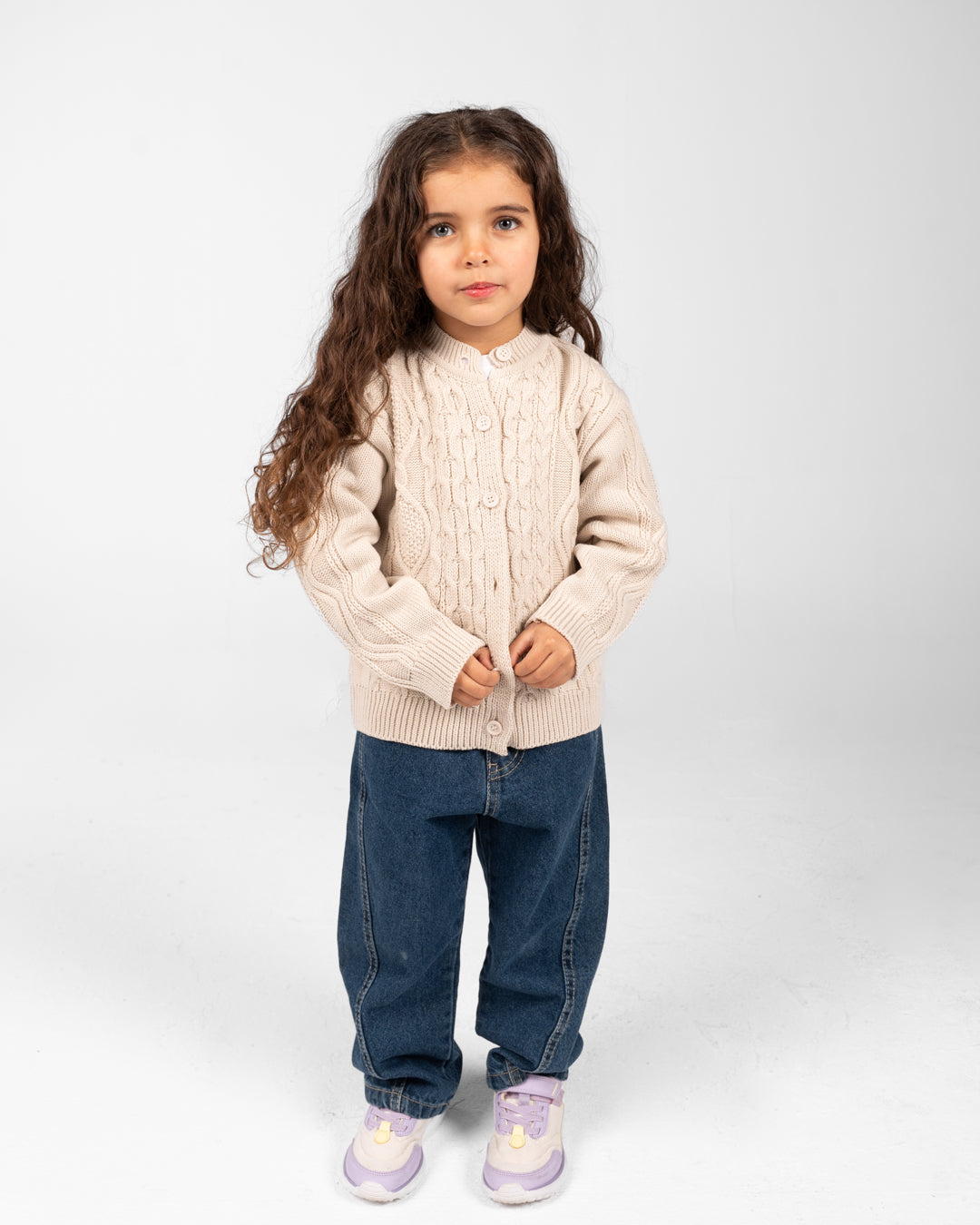 Girls Buttoned Pullover