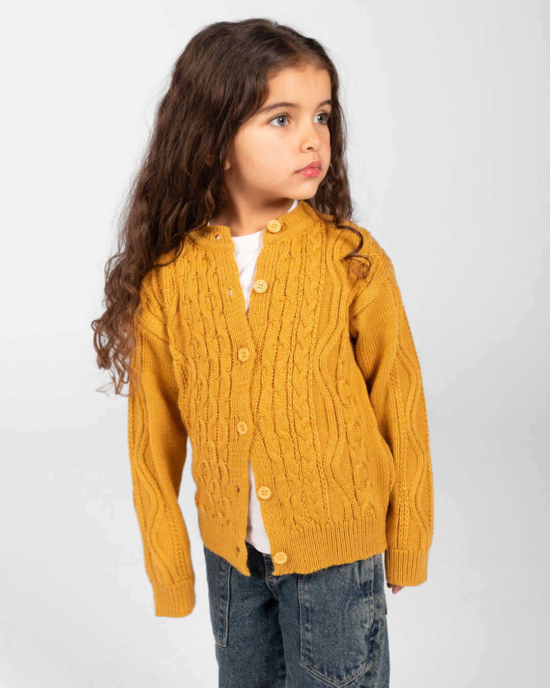 Girls Buttoned Pullover
