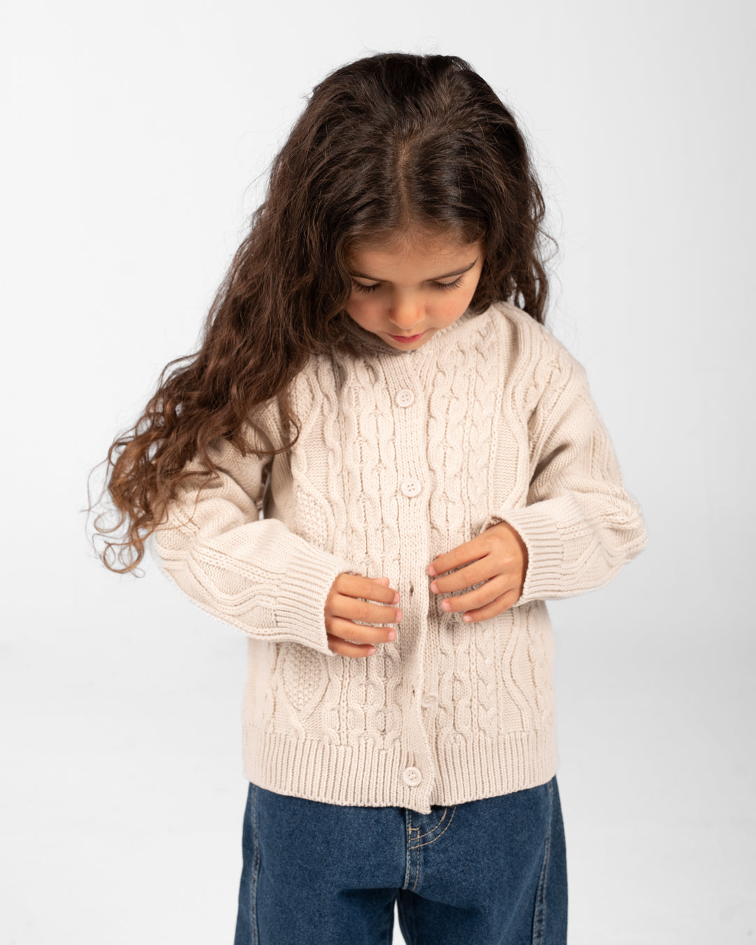 Girls Buttoned Pullover