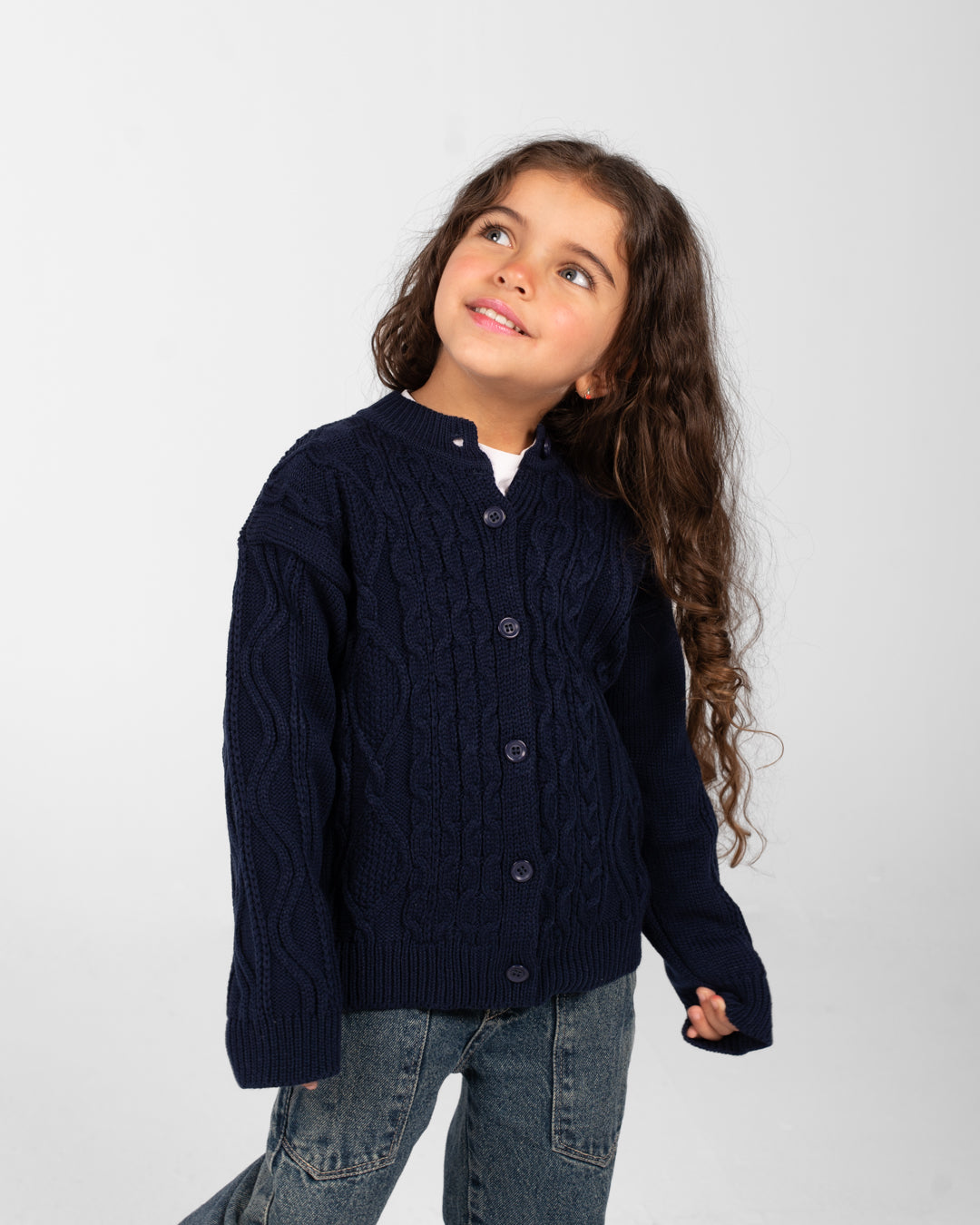 Girls Buttoned Pullover