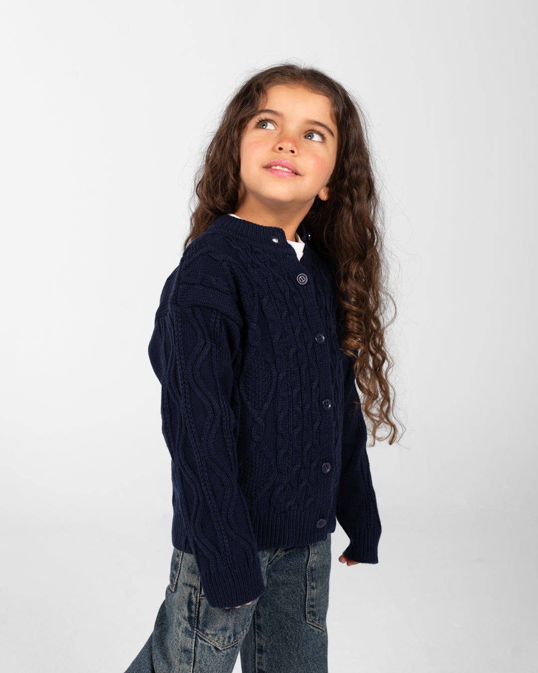 Girls Buttoned Pullover