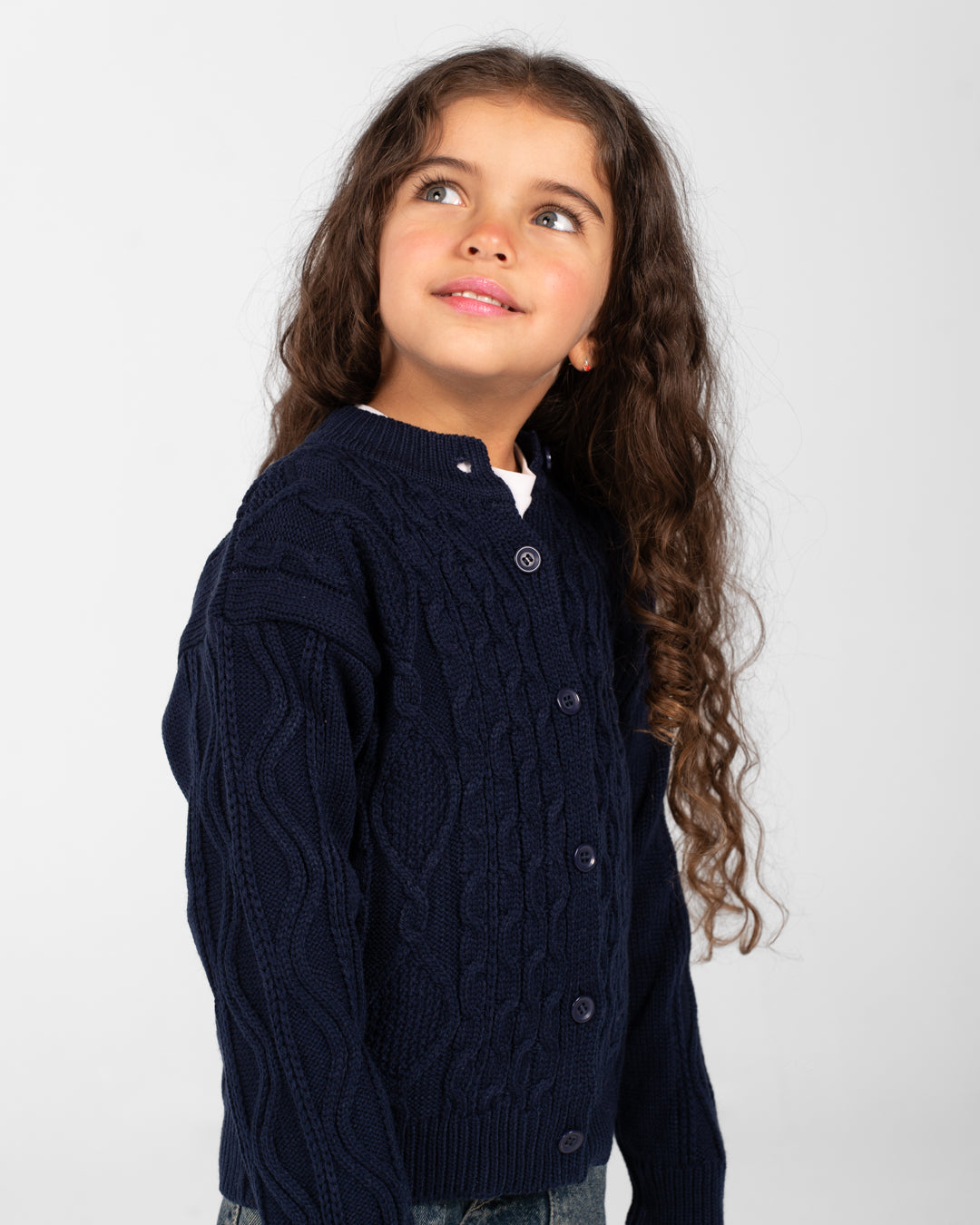 Girls Buttoned Pullover