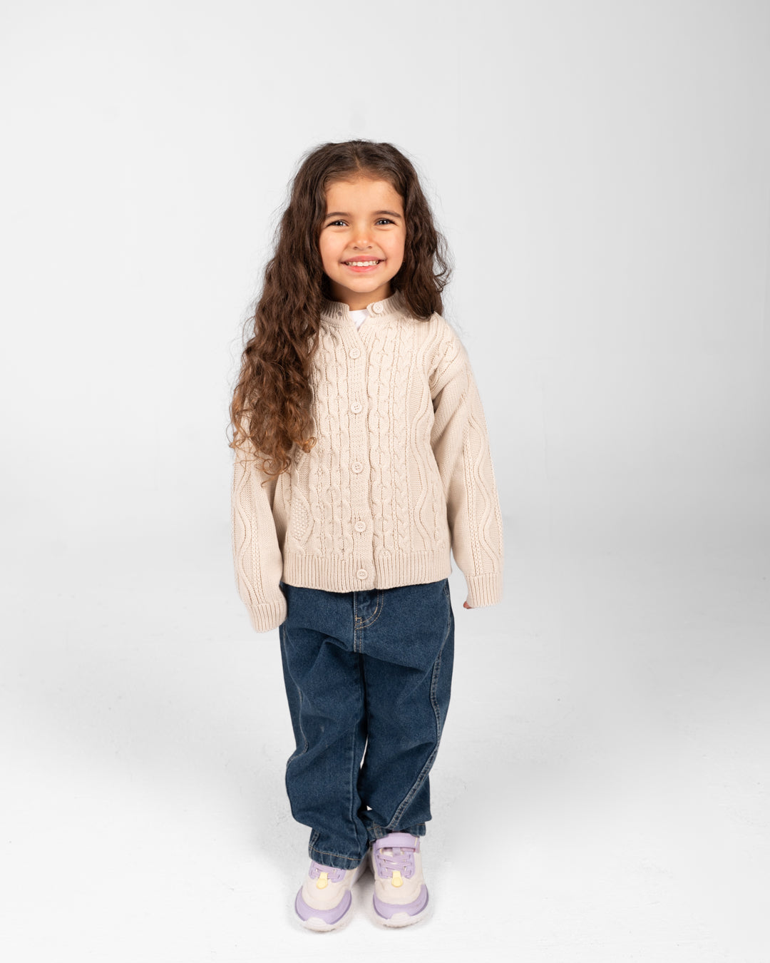 Girls Buttoned Pullover
