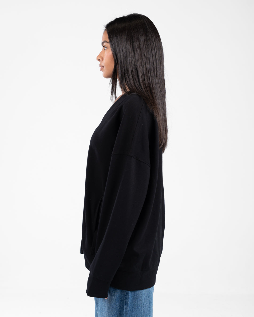 Women Buttoned Sweatshirt