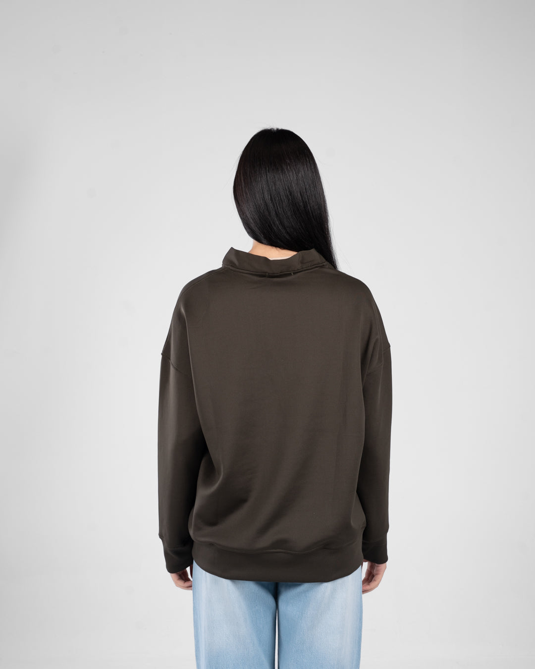 Women Buttoned Sweatshirt