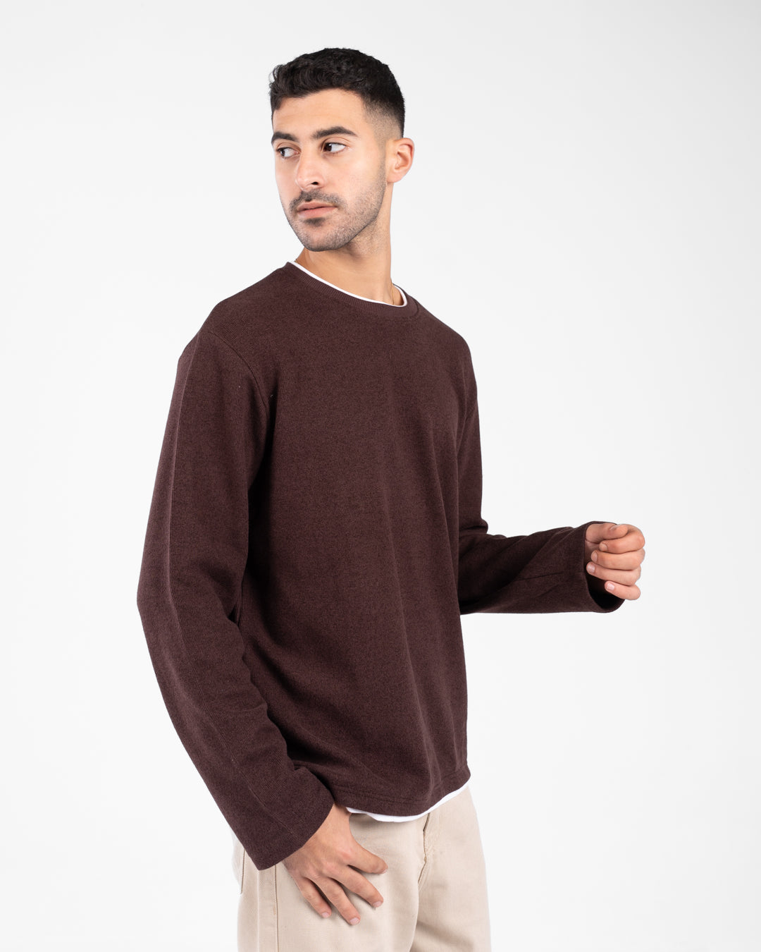 Round Neck Men Sweater