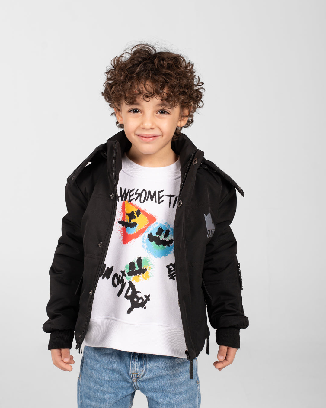 Boys Zippered Sweater