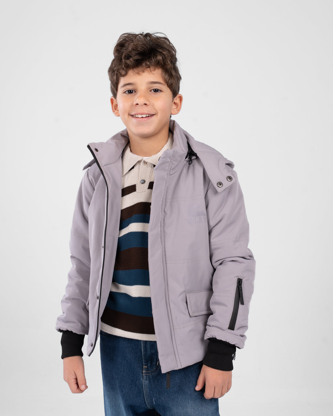 Boys Zippered Sweater
