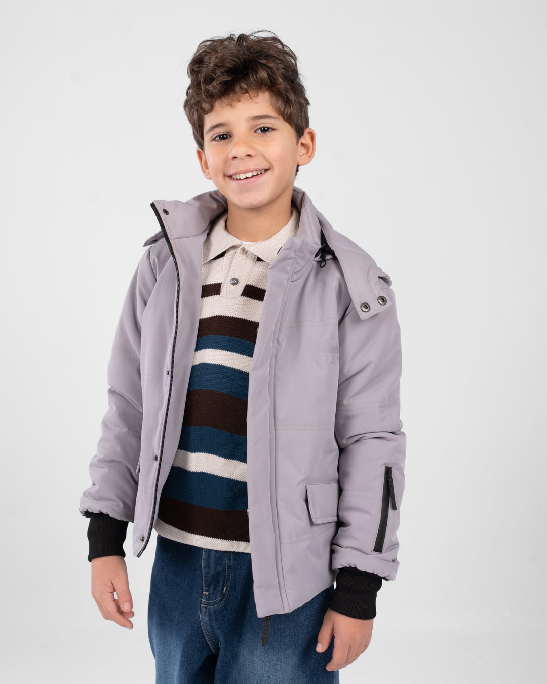 Boys Zippered Sweater
