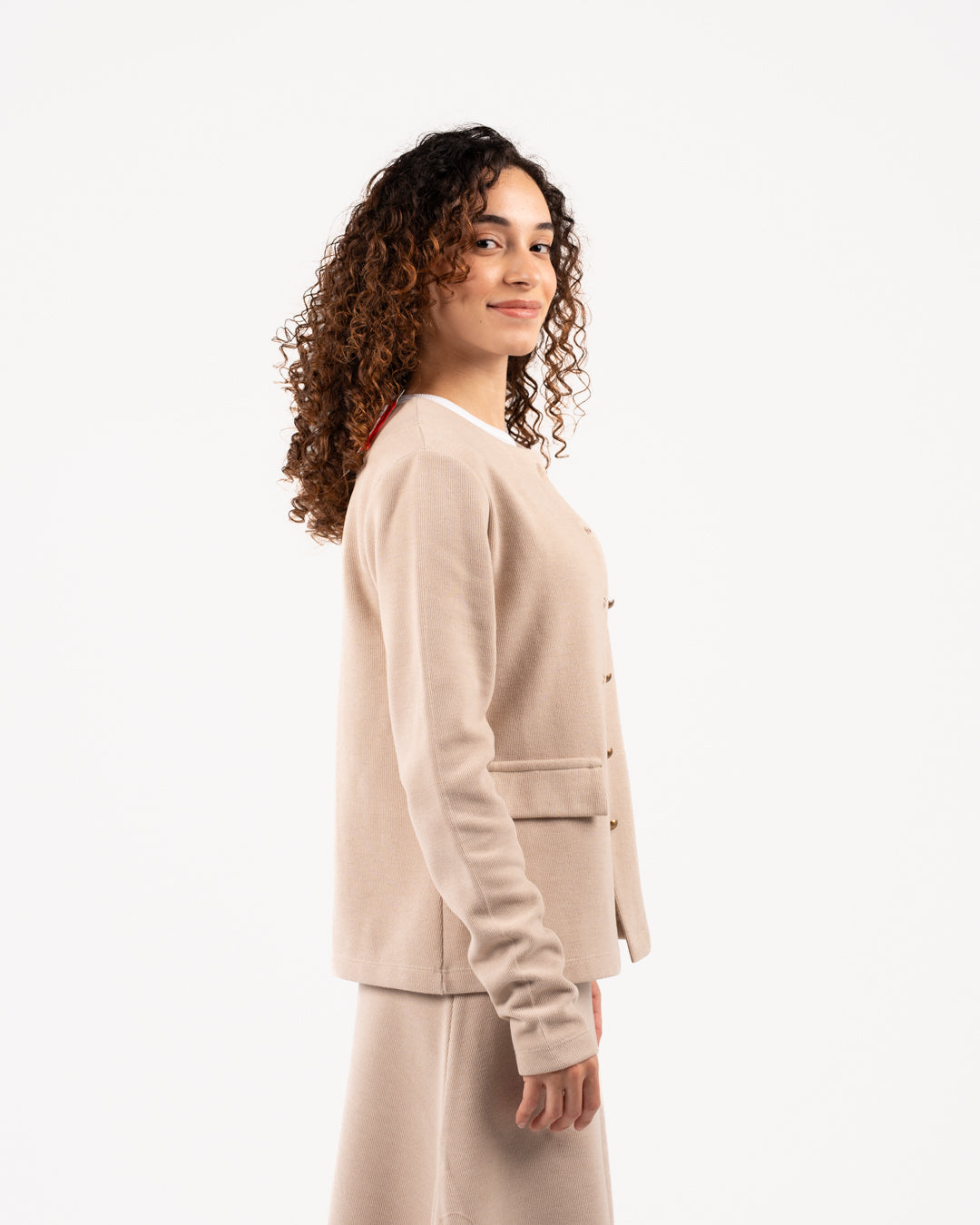 Buttoned Women Sweater