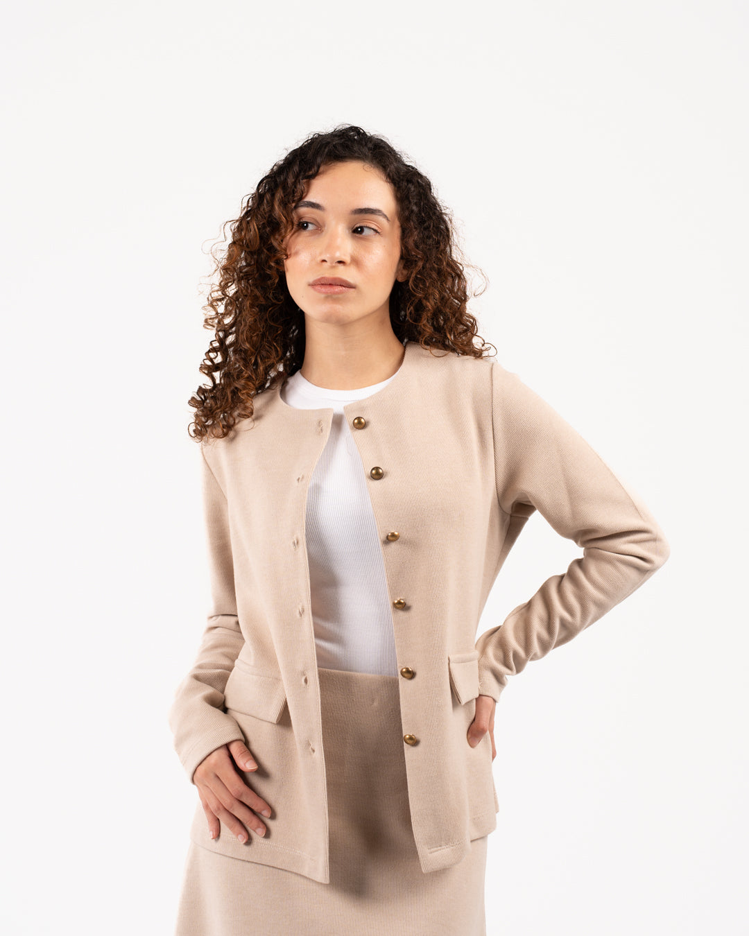 Buttoned Women Sweater