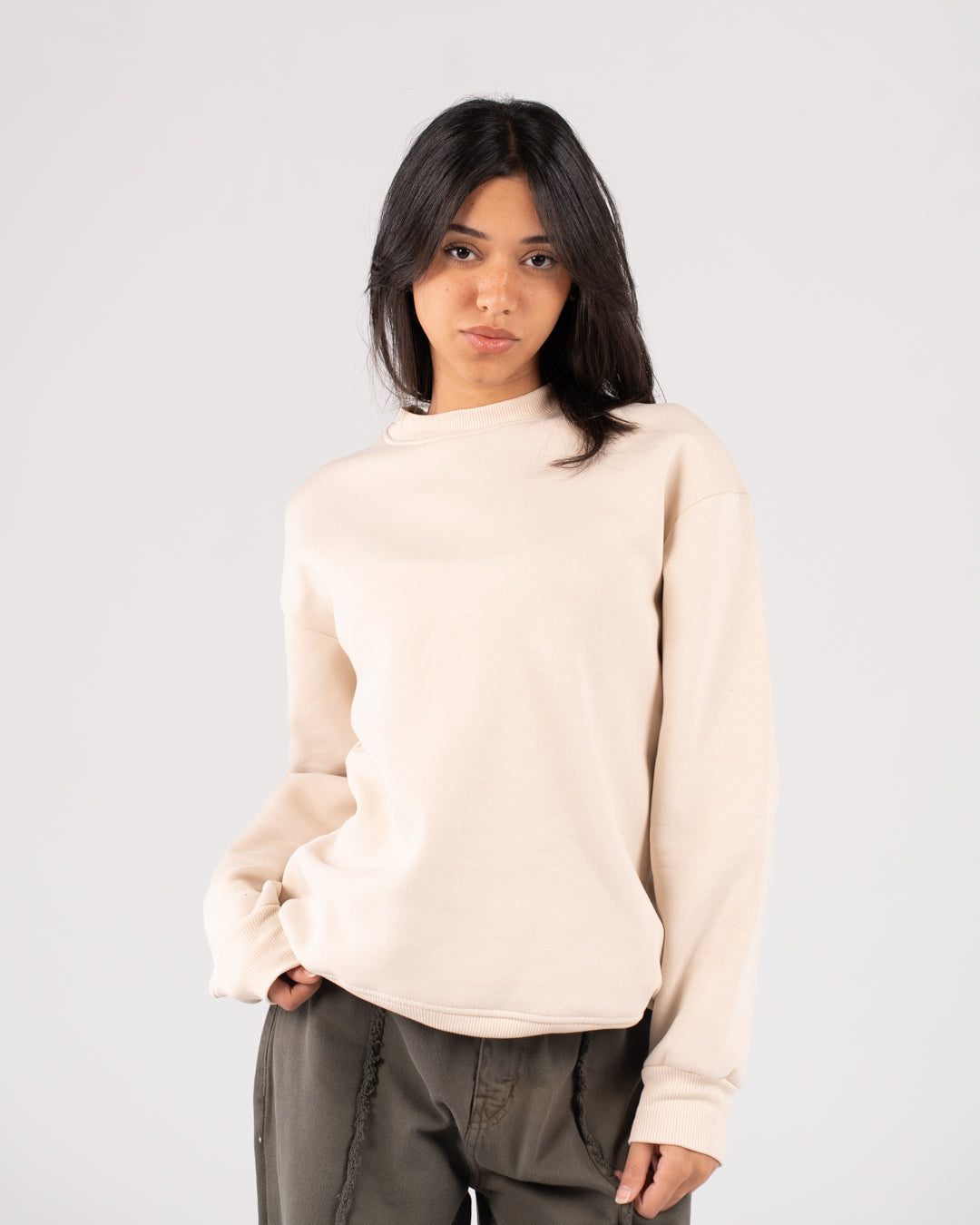 Women Plain Sweatshirt