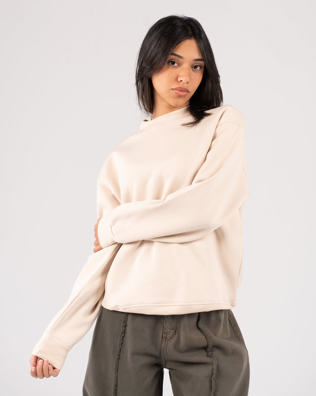 Women Plain Sweatshirt