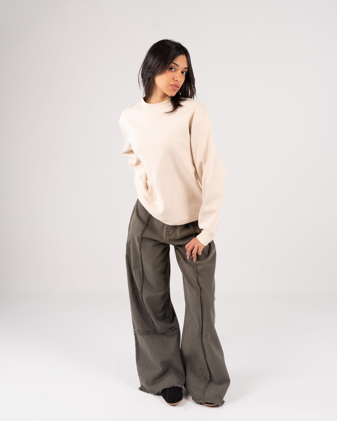 Women Plain Sweatshirt