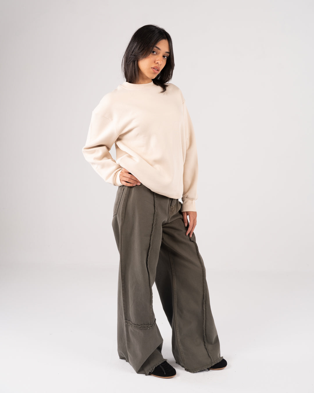 Women Plain Sweatshirt