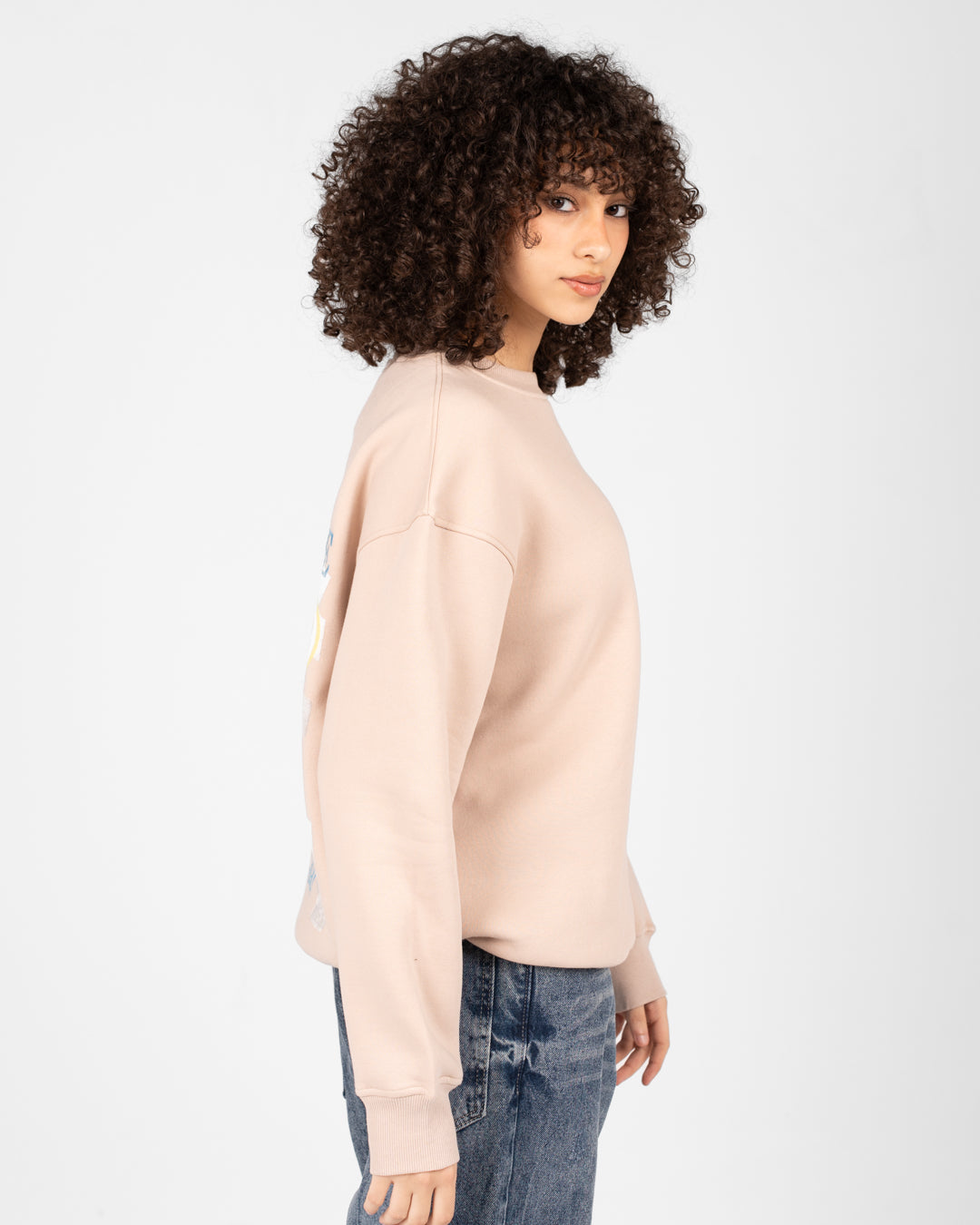 بلوزة سنوبي النسائية بياقة دائرية