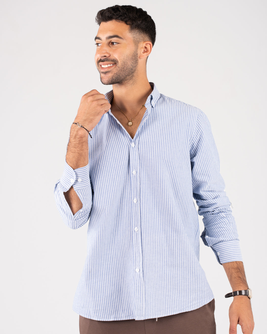 Men Striped Oxford Shirt
