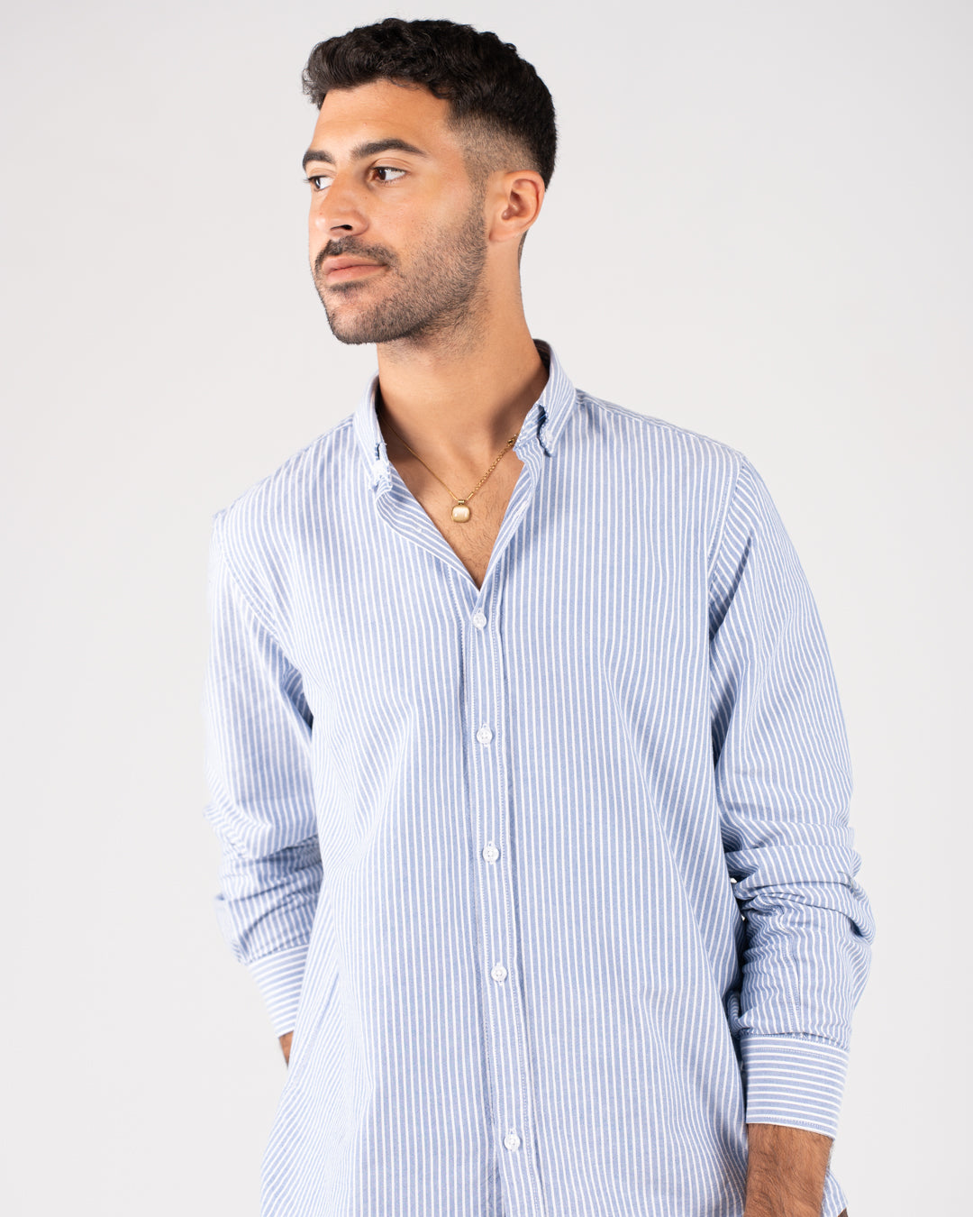 Men Striped Oxford Shirt