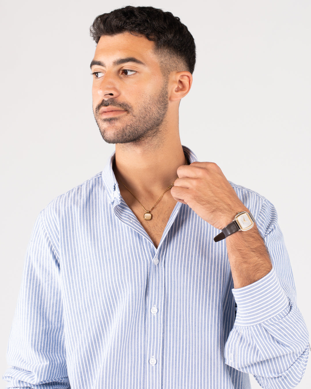 Men Striped Oxford Shirt