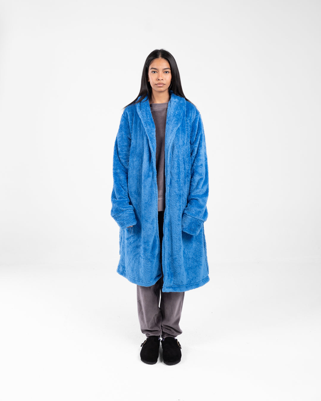 Women Long Fur Robe
