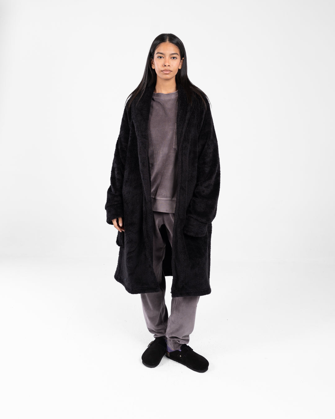 Women Long Fur Robe
