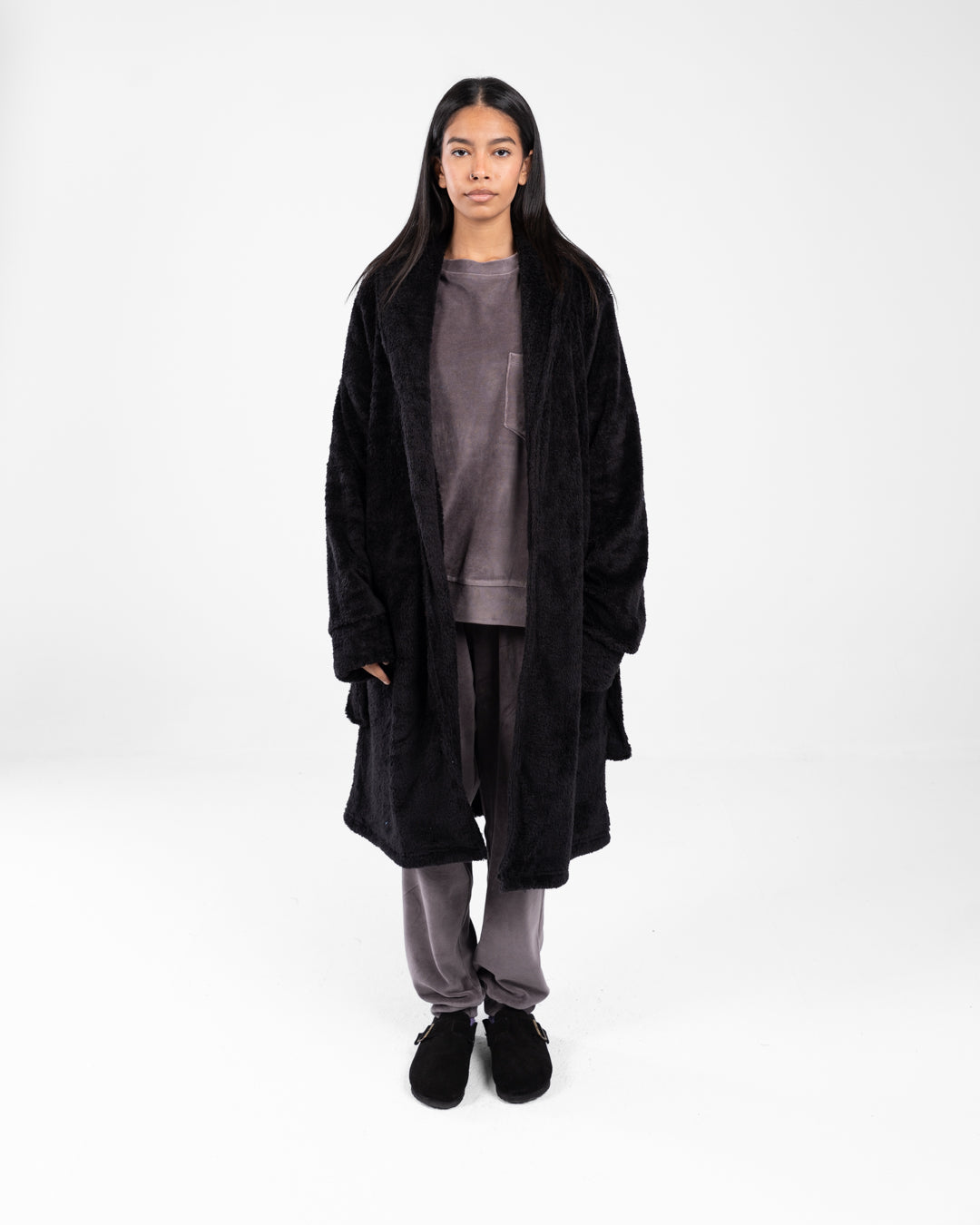 Women Long Fur Robe