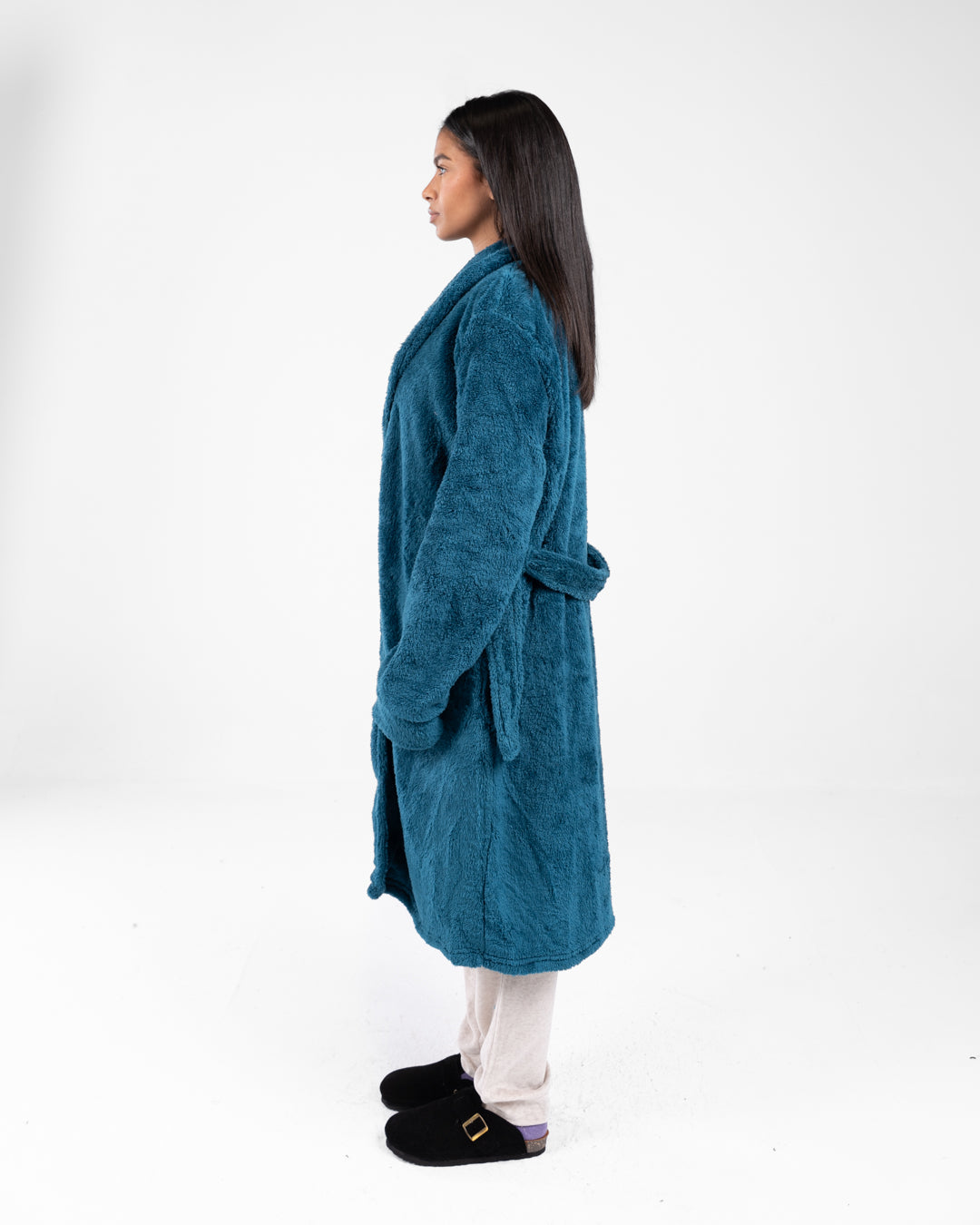 Women Long Fur Robe