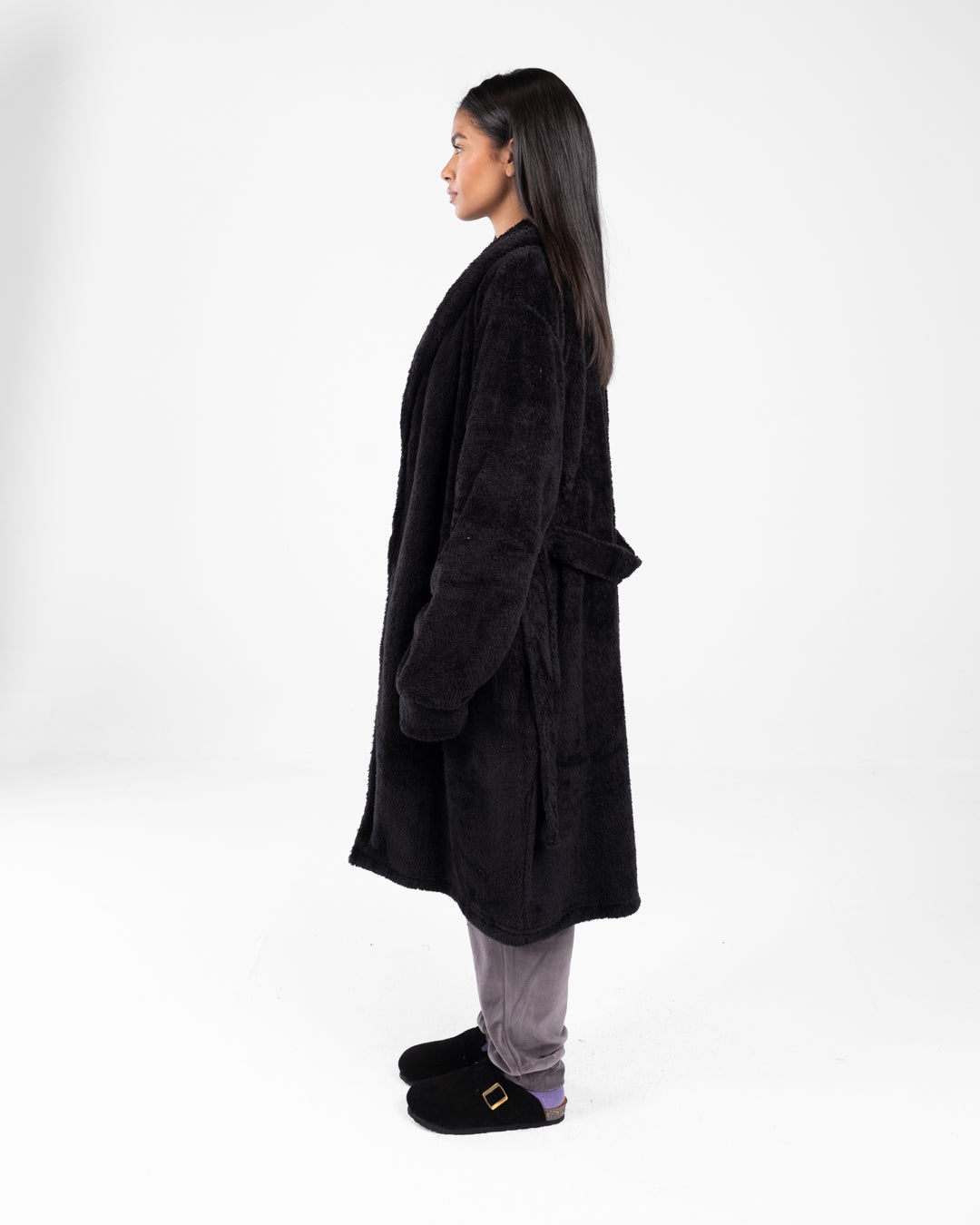 Women Long Fur Robe