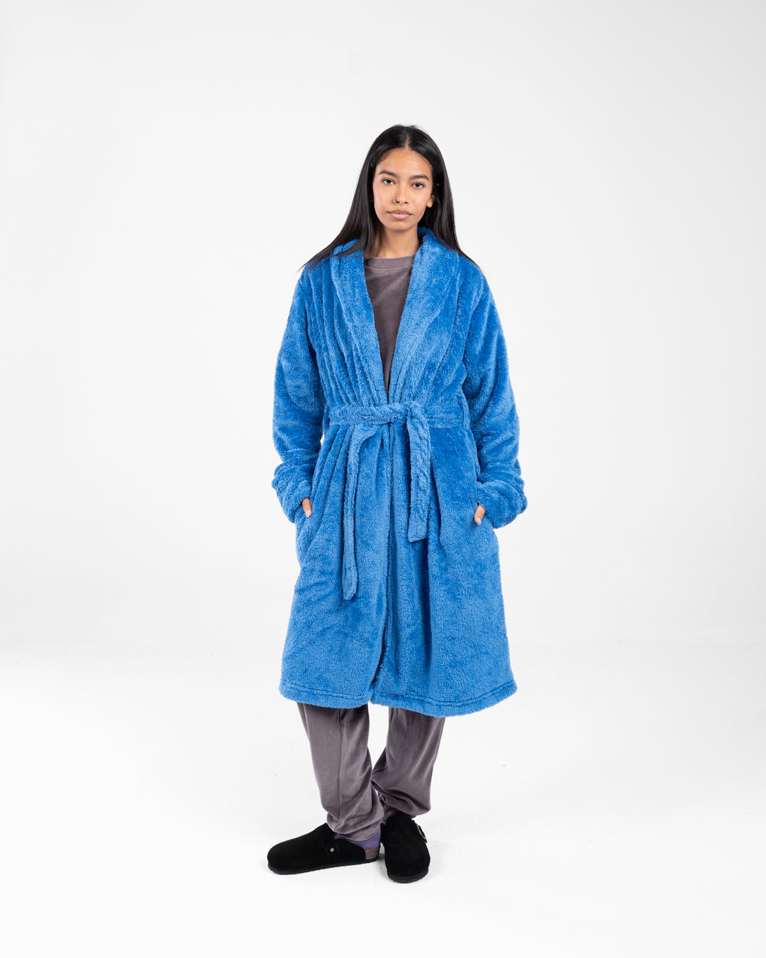 Women Long Fur Robe