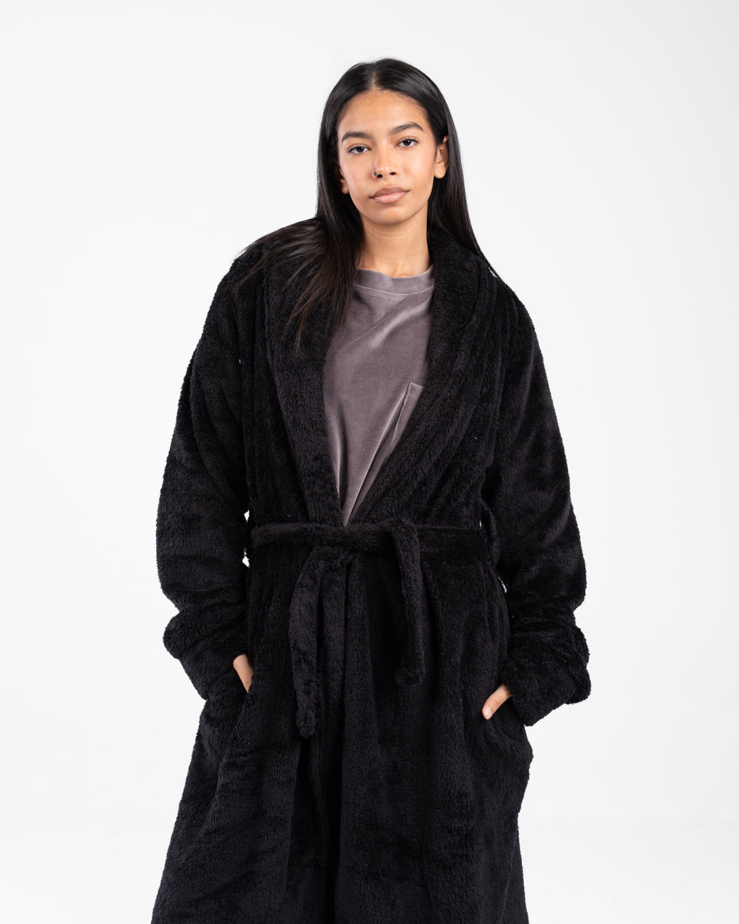 Women Long Fur Robe