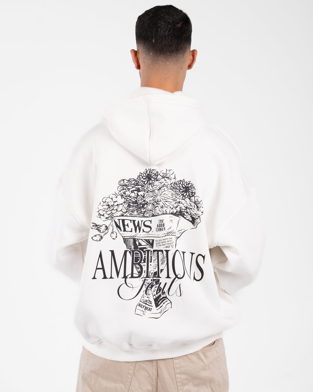 Men Printed Hoodied Sweatshirt
