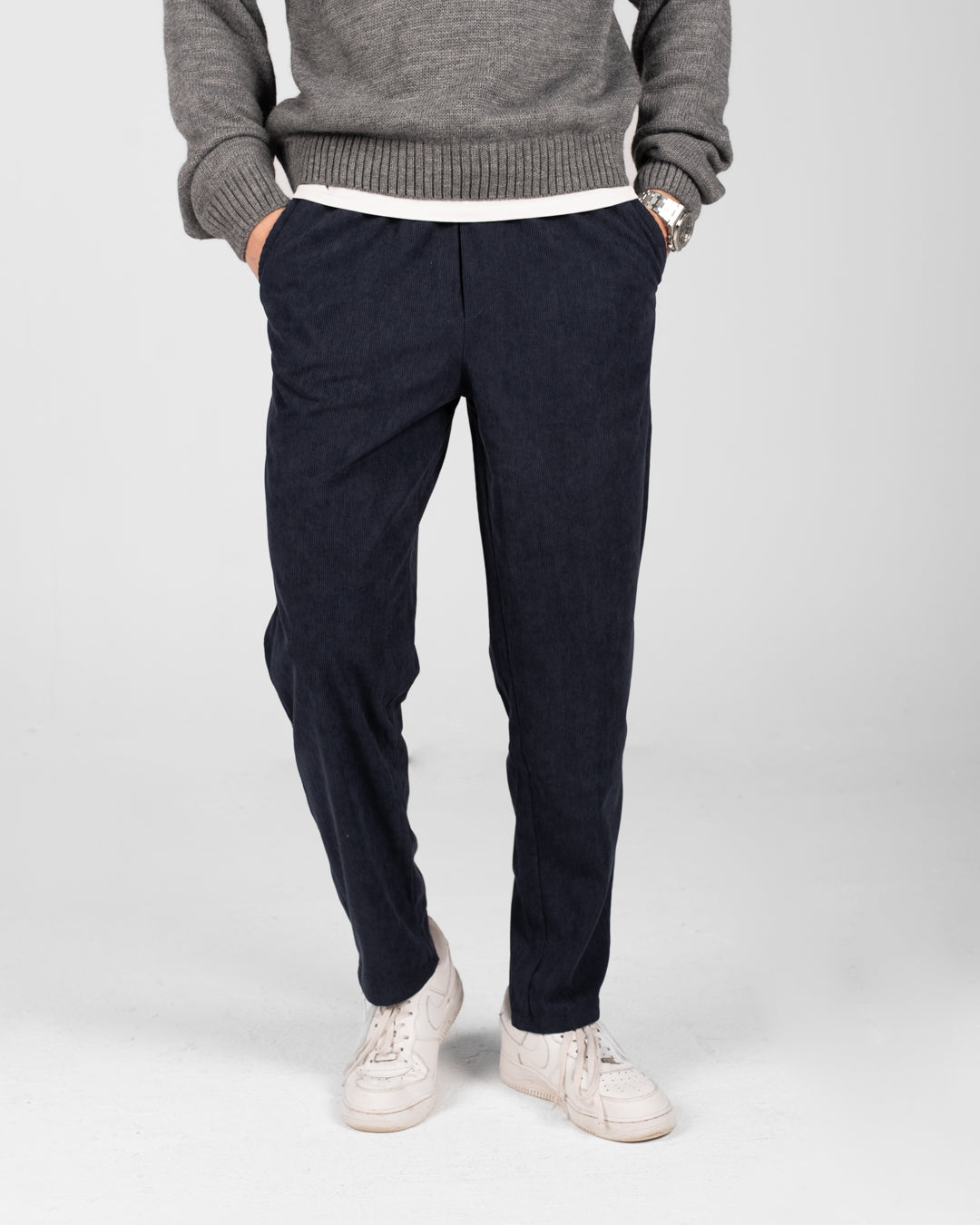 MEN PLAIN VELOUR PANT