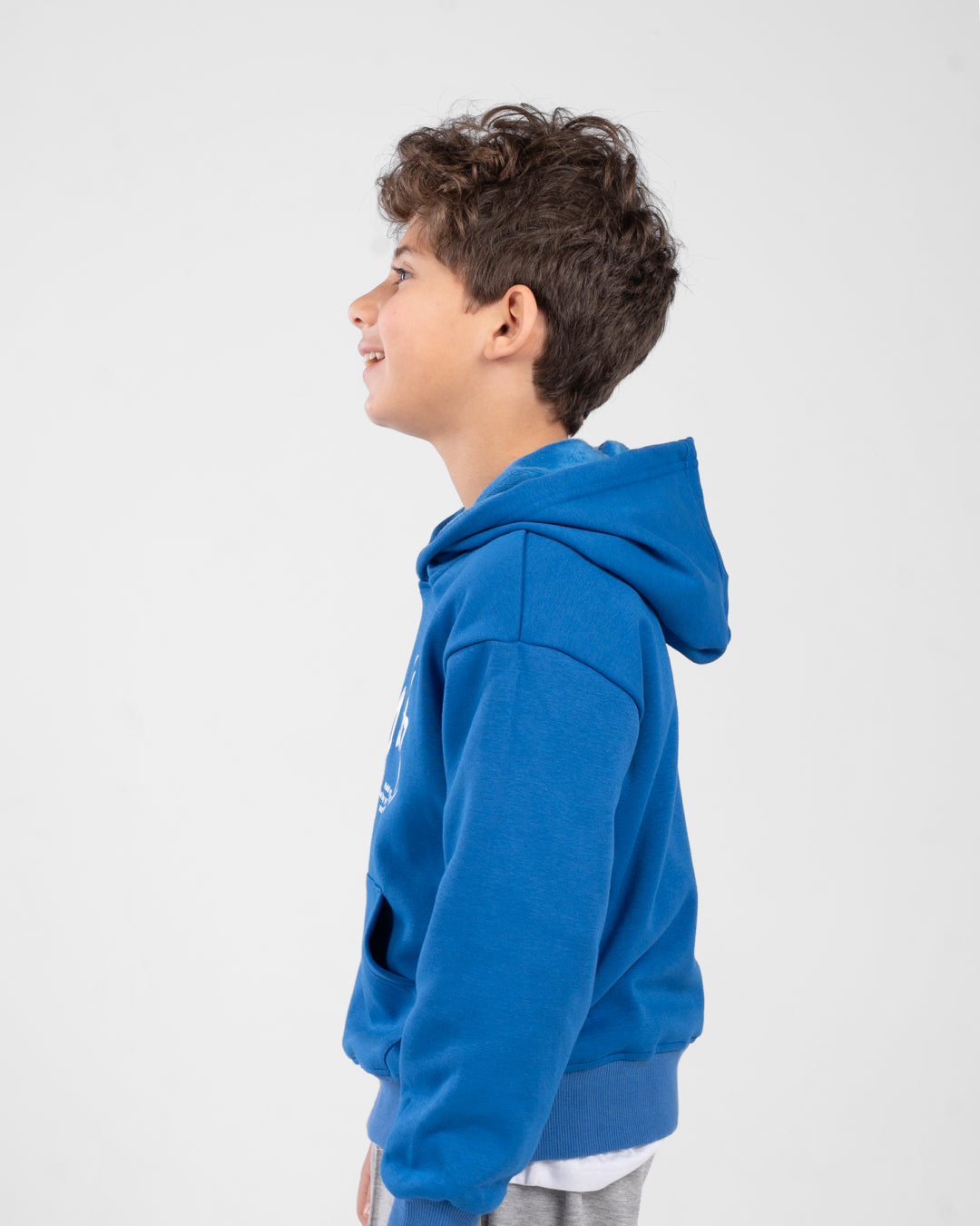 Boys Hoodied Printed Sweatshirt