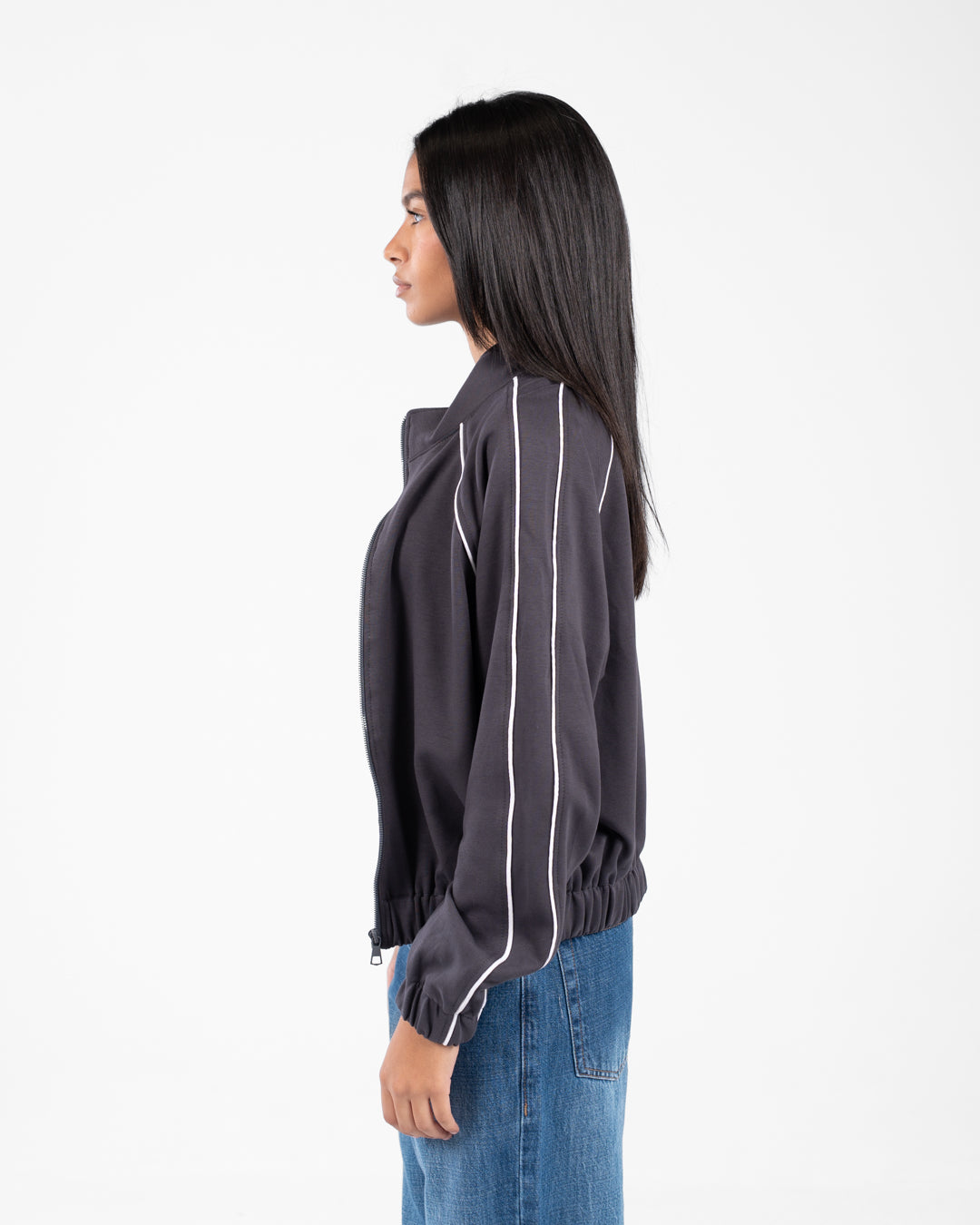 Women Zippered Sweatshirt
