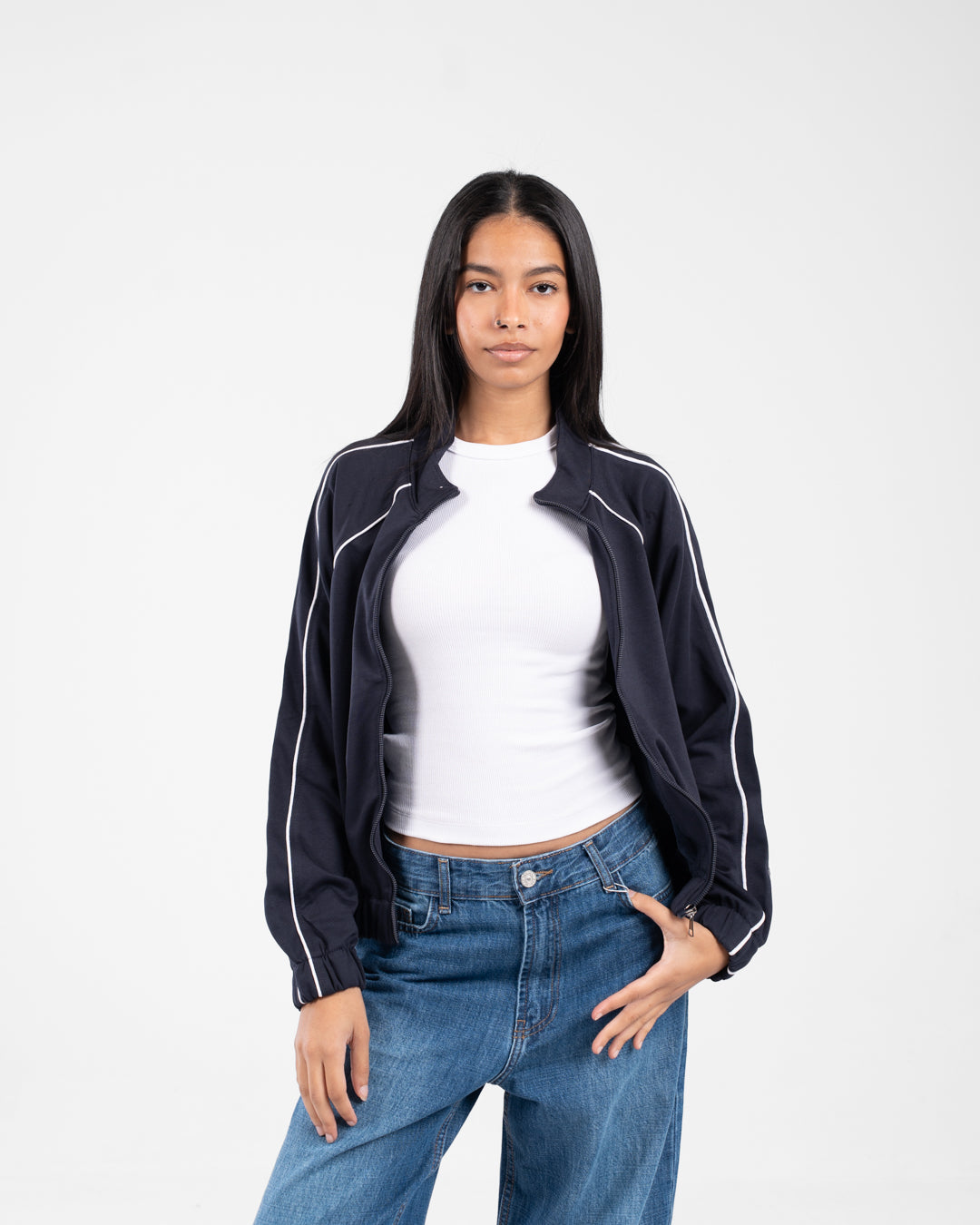 Women Zippered Sweatshirt