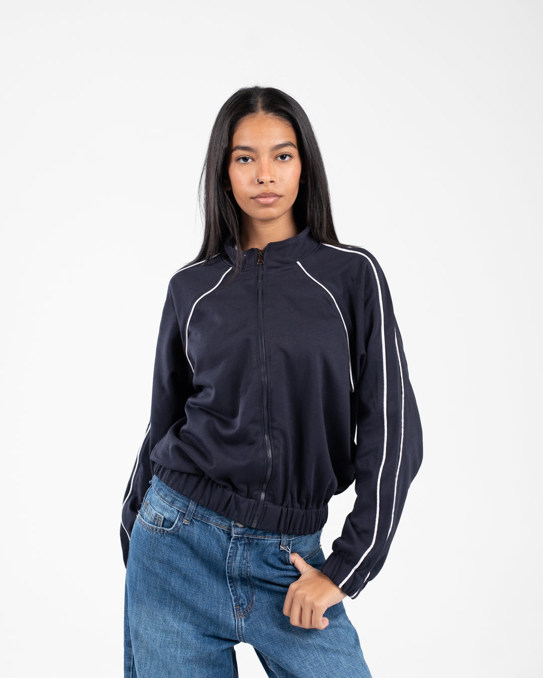 Women Zippered Sweatshirt