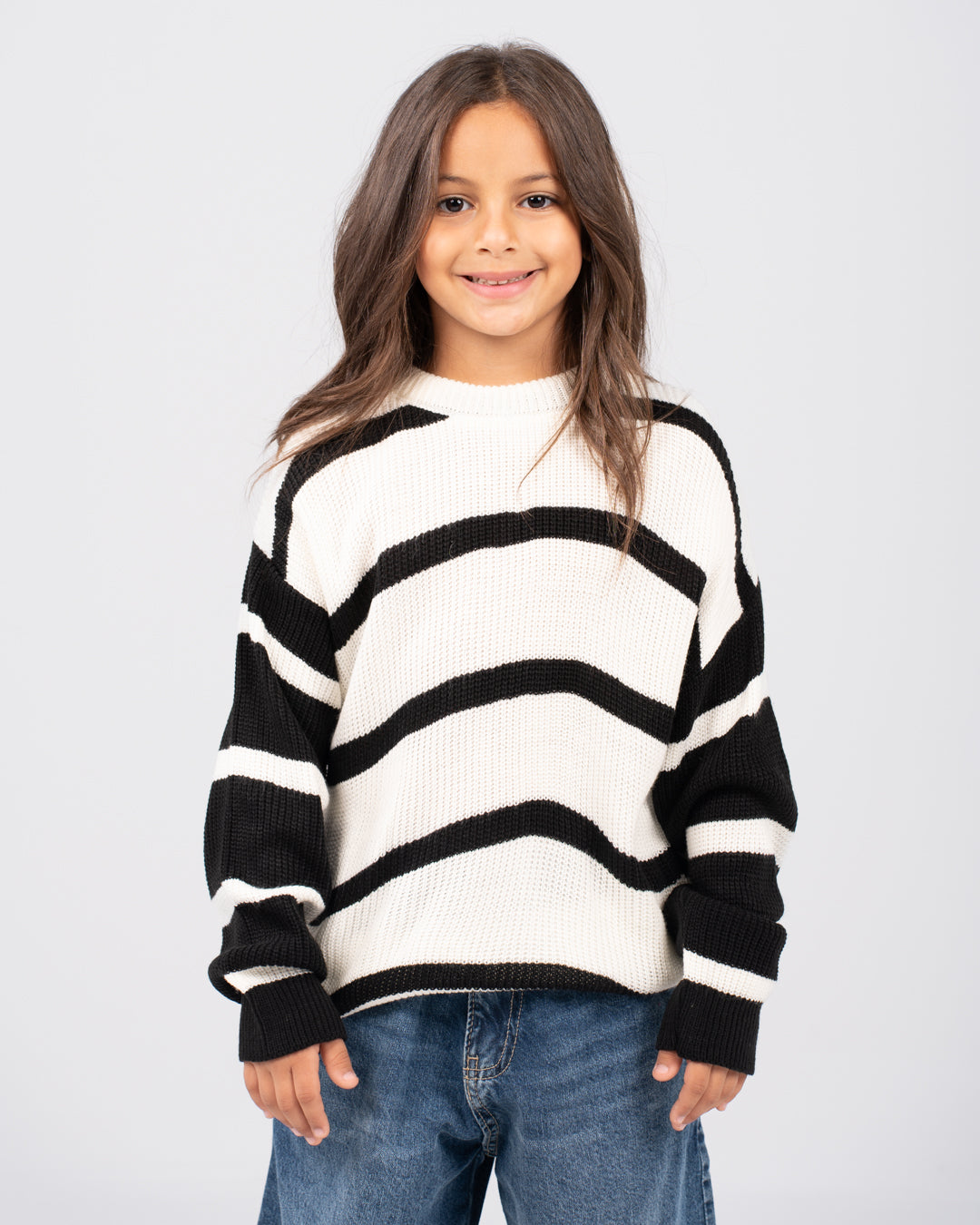 بلوفر مخطط للبنات