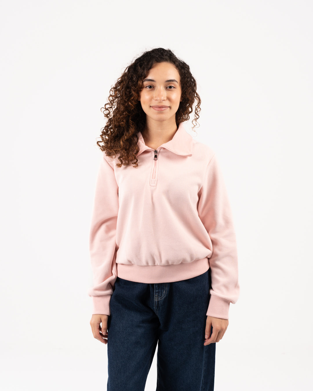 سويت شيرت نسائي بسحاب ربع