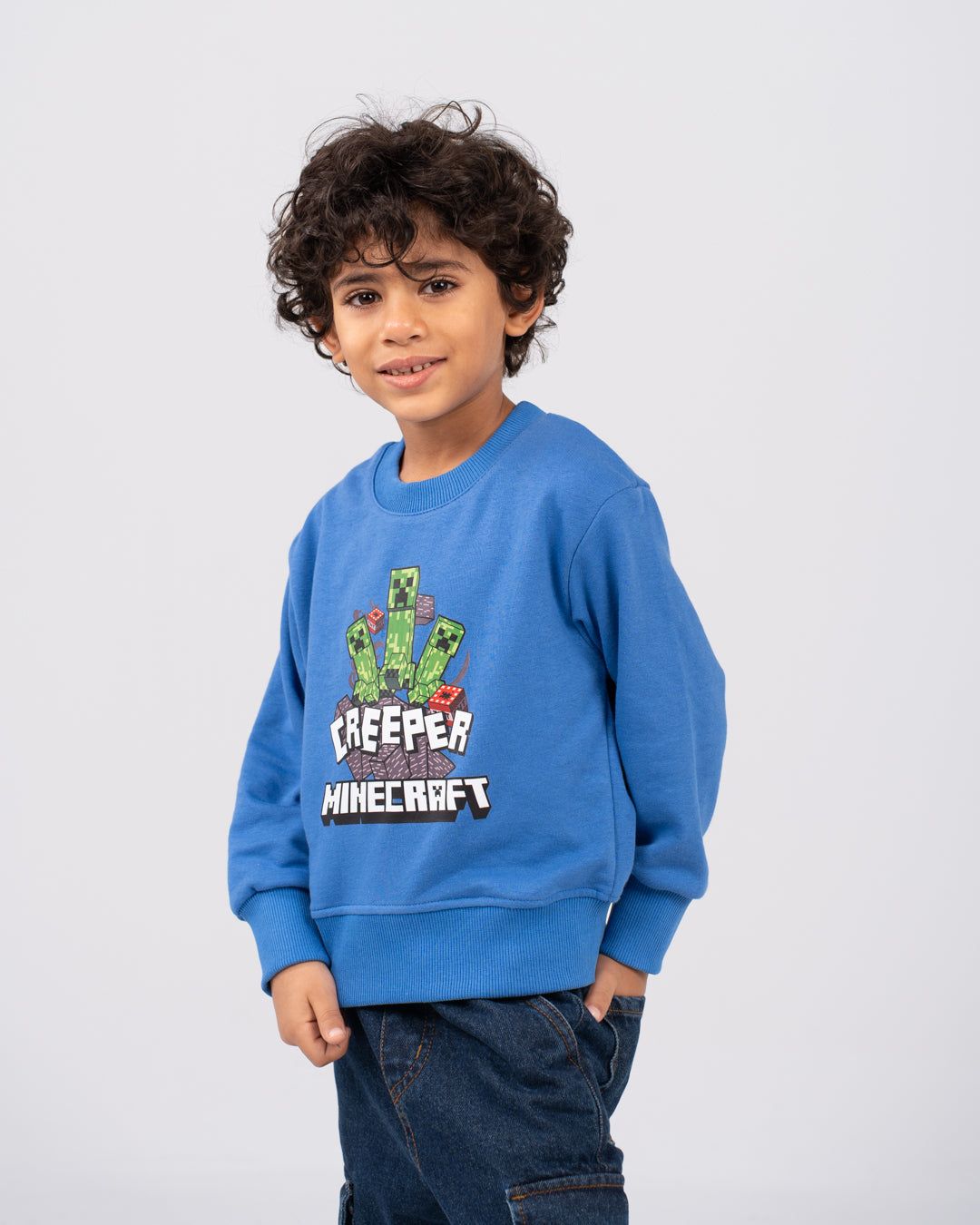 سويت شيرت ماين كرافت برقبة دائرية