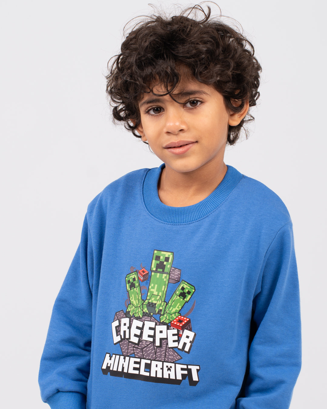 سويت شيرت ماين كرافت برقبة دائرية