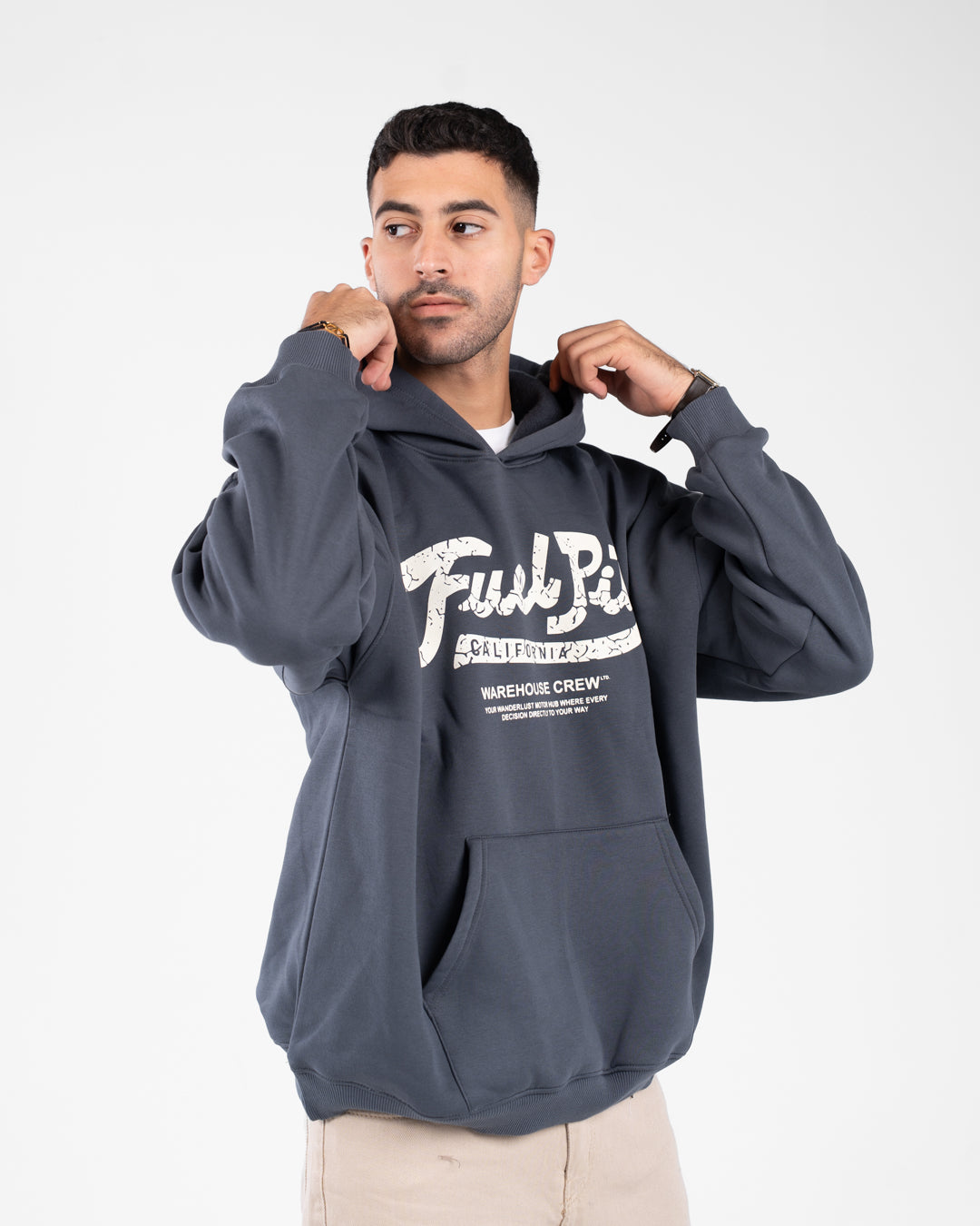 Men Printed Hoodie Sweatshirt