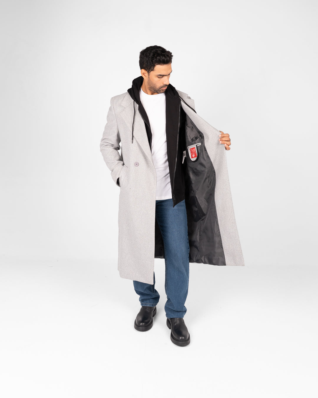 معطف طويل للرجال