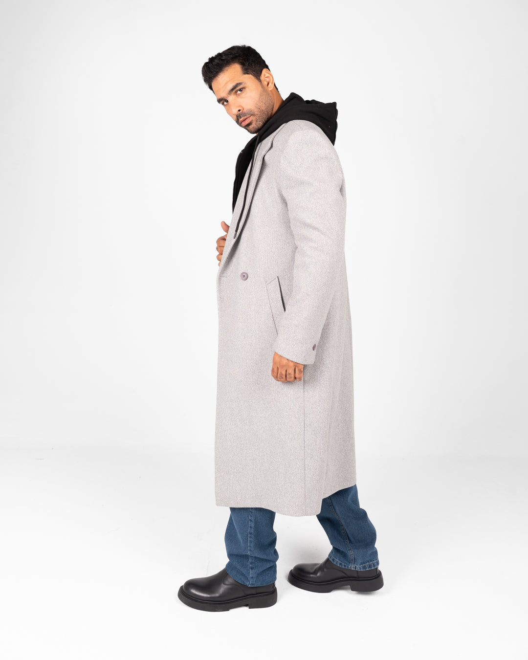 معطف طويل للرجال