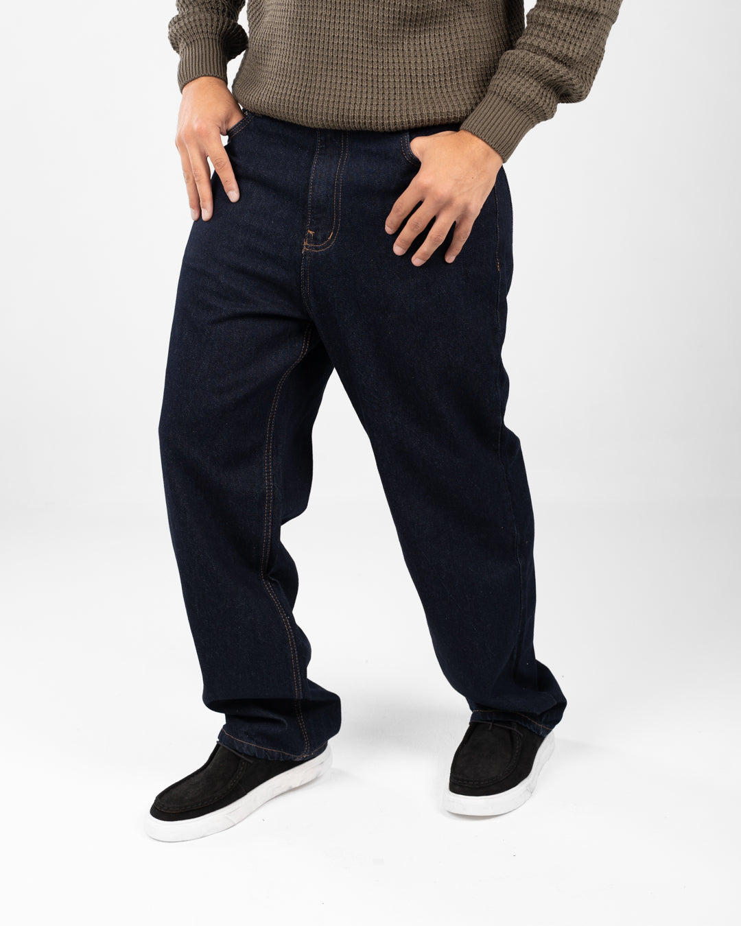 بنطلون جينز رجالي فضفاض