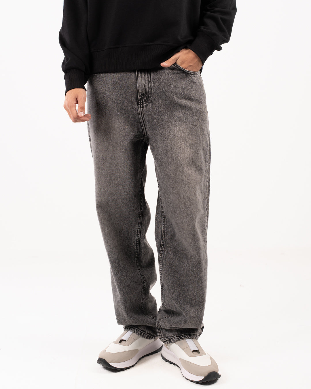 بنطلون جينز رجالي فضفاض