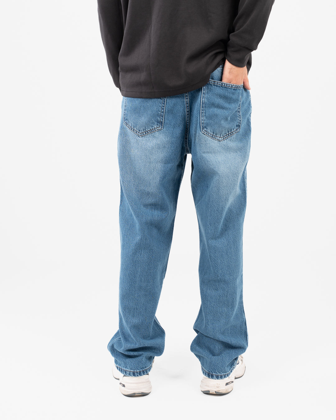بنطلون جينز رجالي فضفاض