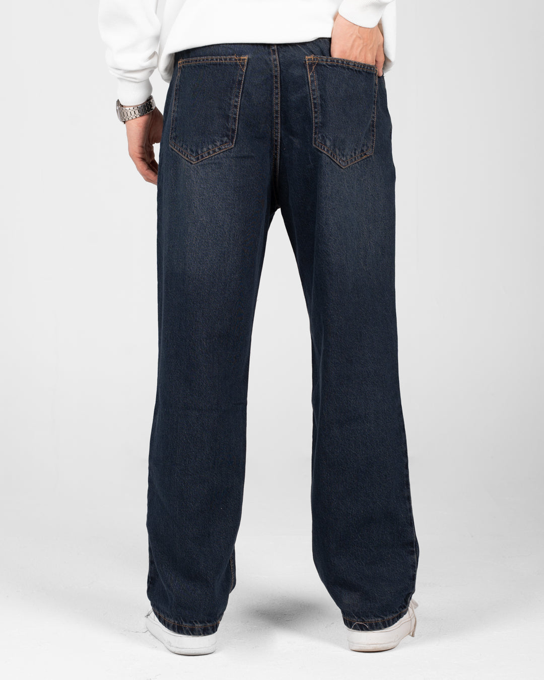 بنطلون جينز رجالي فضفاض