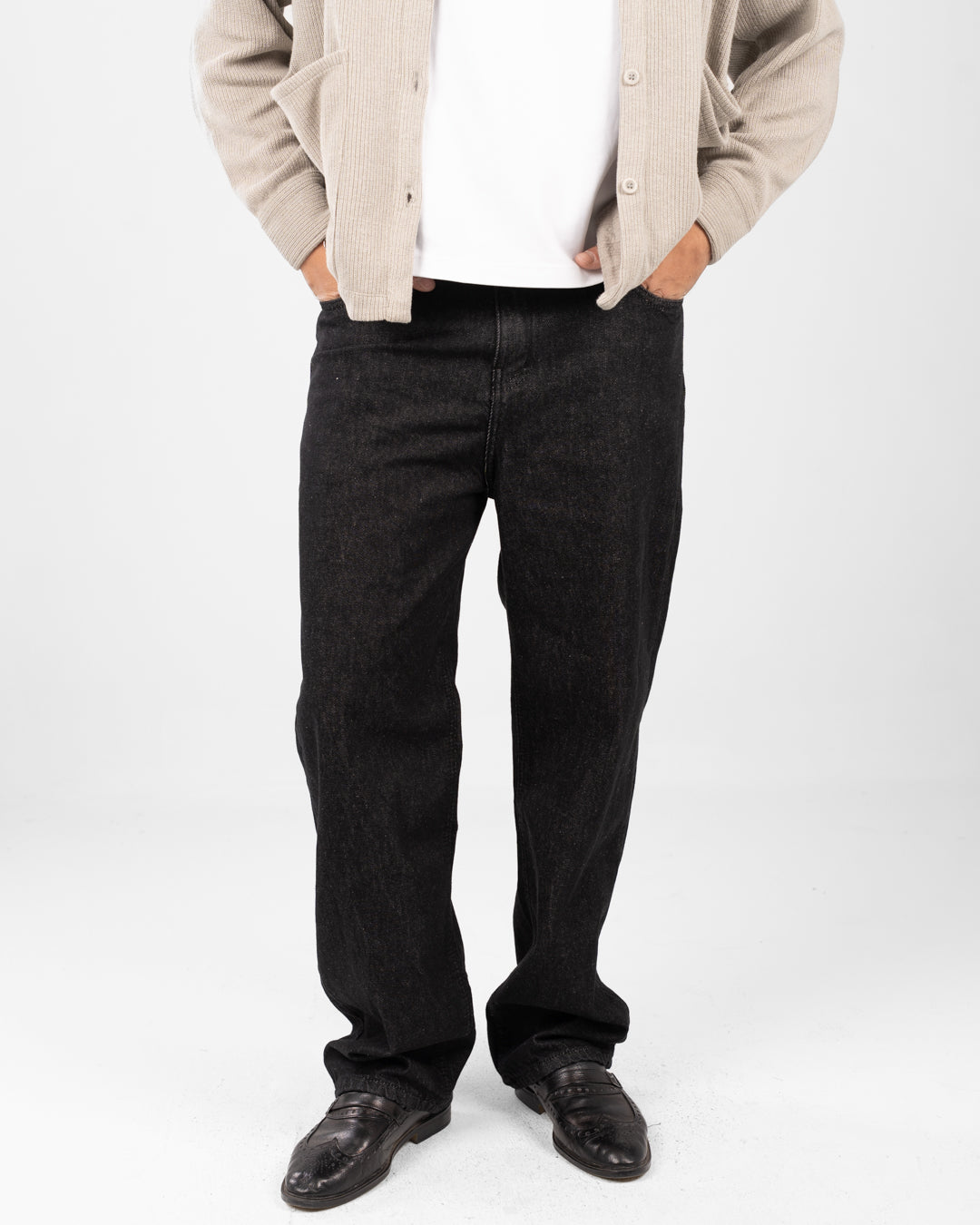 بنطلون جينز رجالي فضفاض