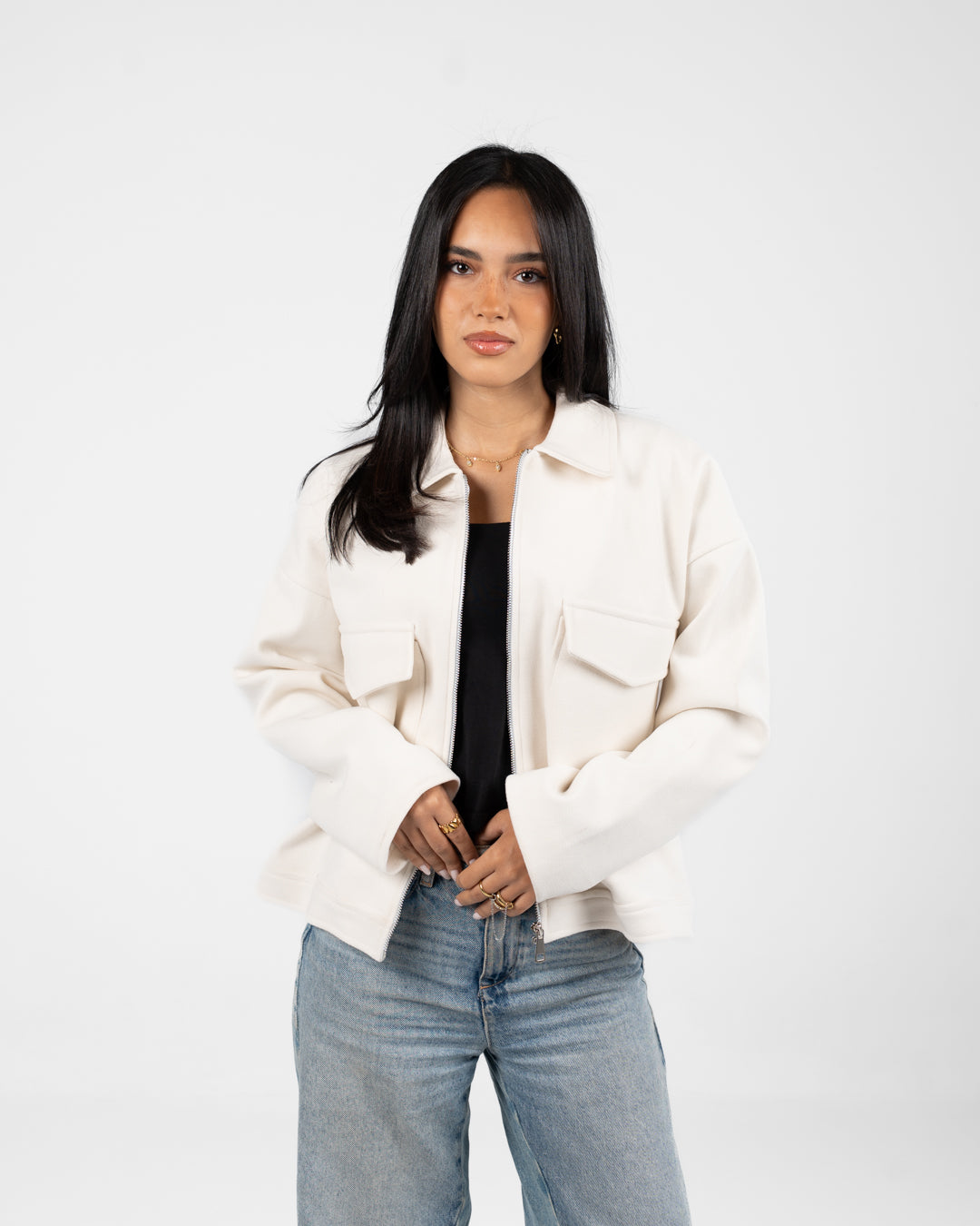 Women 2 Pockets Jacket