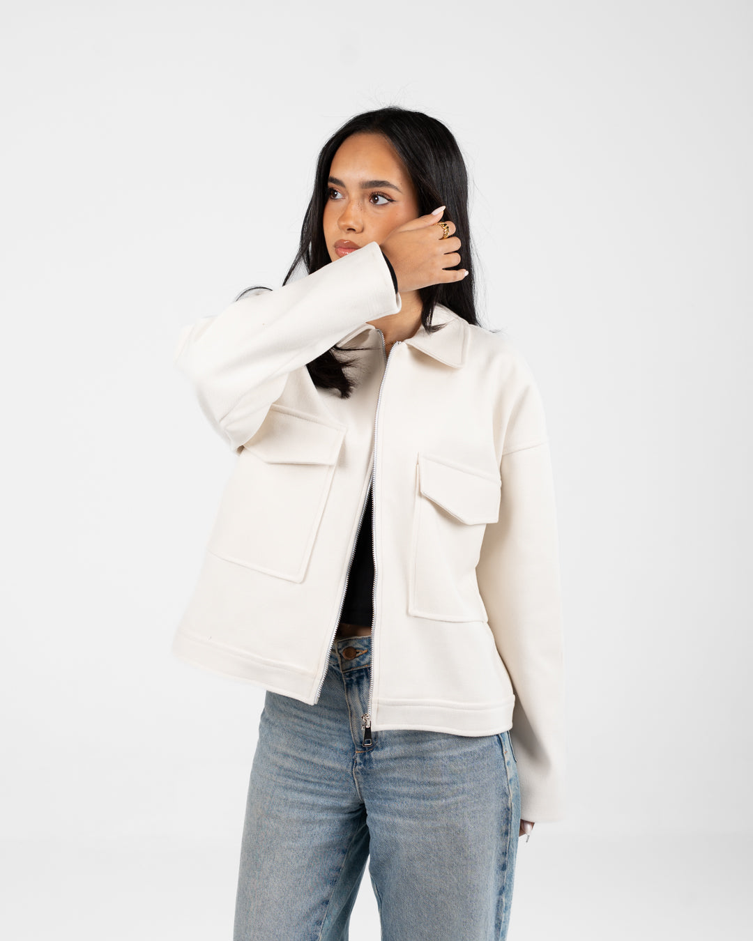 Women 2 Pockets Jacket